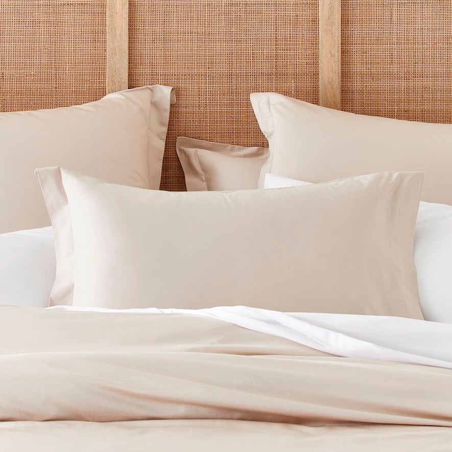 600TC Bamboo Cotton Natural Pillowcases Adairs