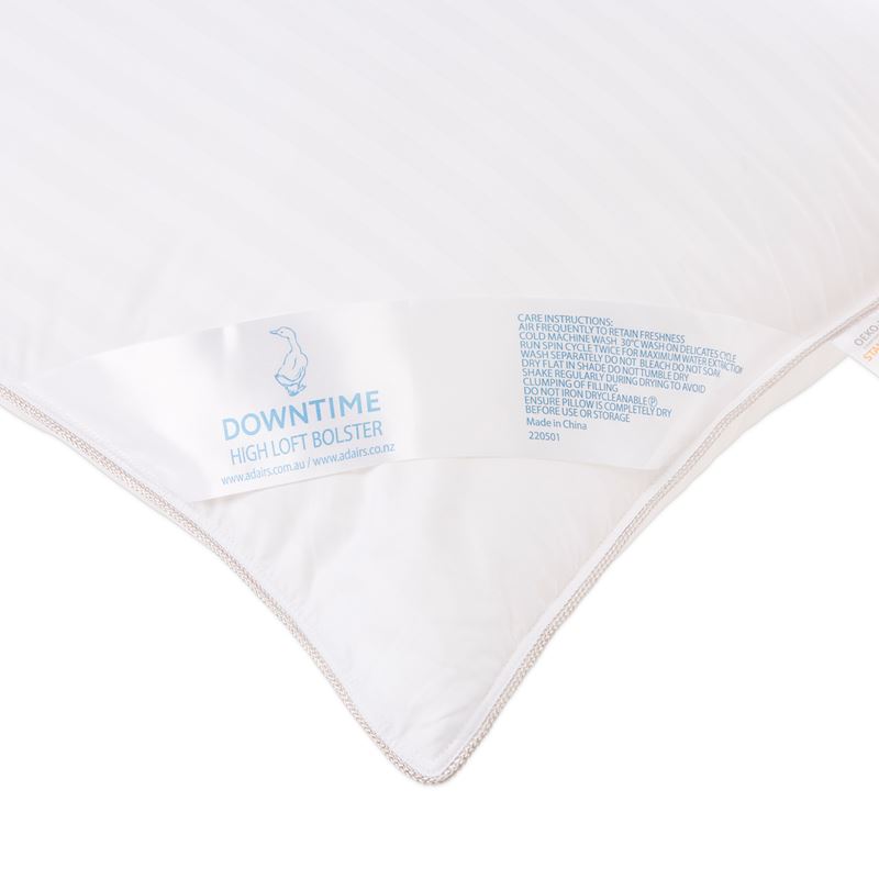 Luxury High Loft White Bolster Pillow