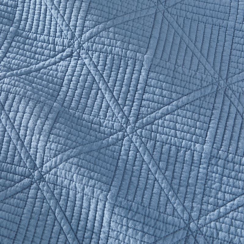 Prism Steel Blue Quilted Quilt Cover Separates