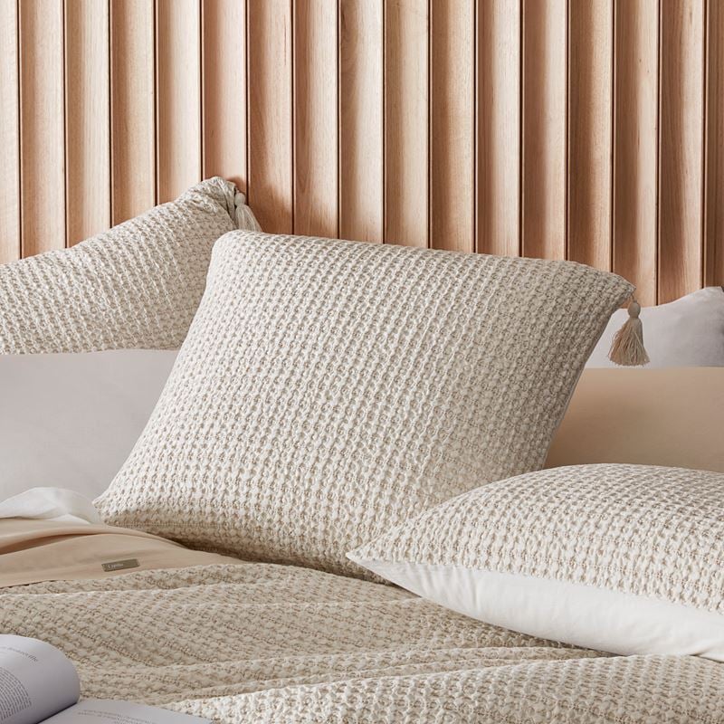 Ren Waffle Oatmeal Quilt Cover Separates