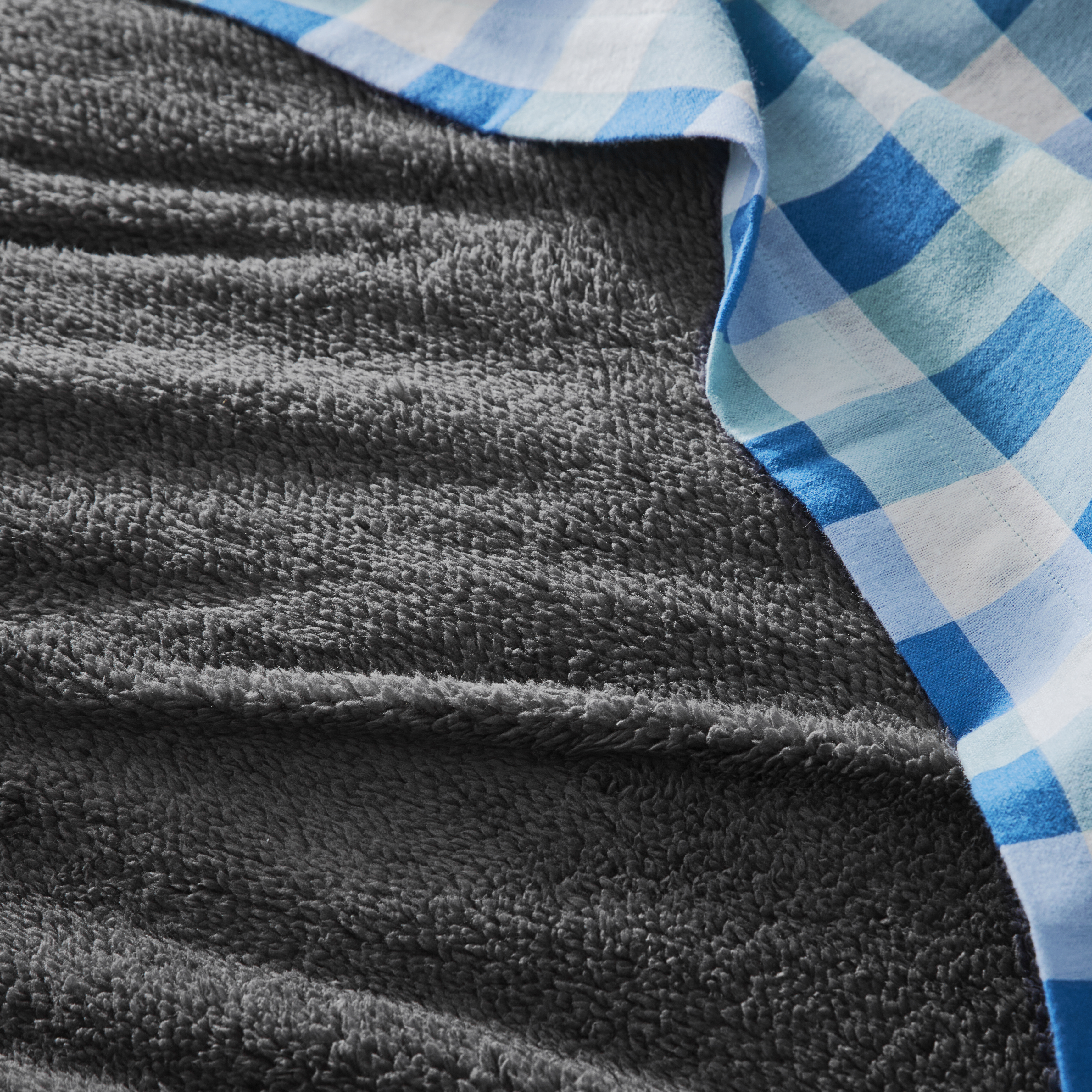 Sherpa Charcoal Quilt Cover Set + Separates Adairs