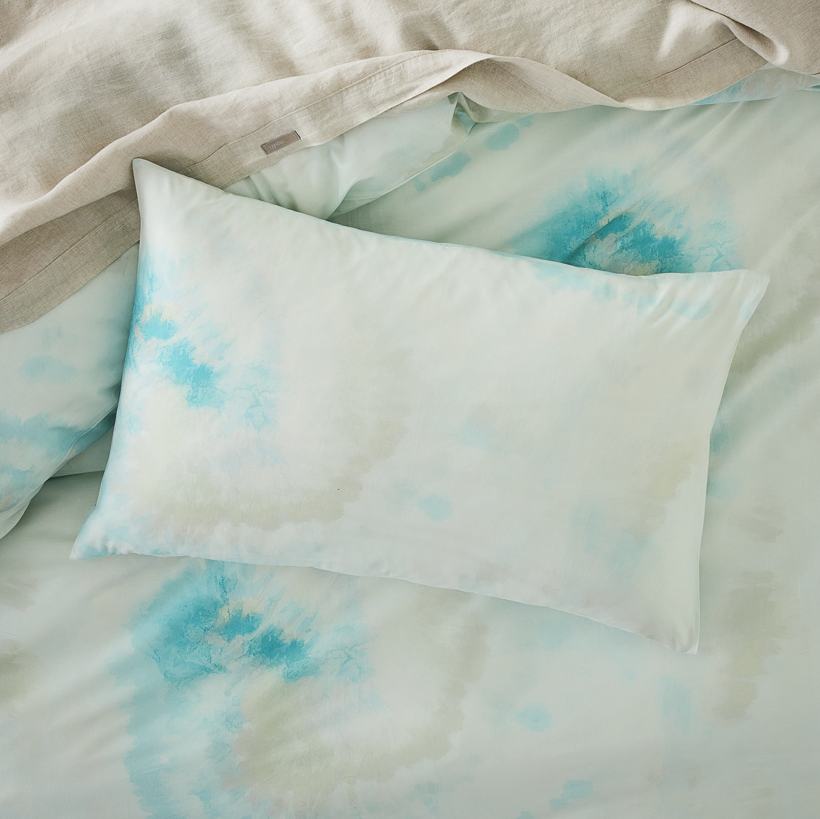 Billie Blue Tie Dye Quilt Cover Set Adairs