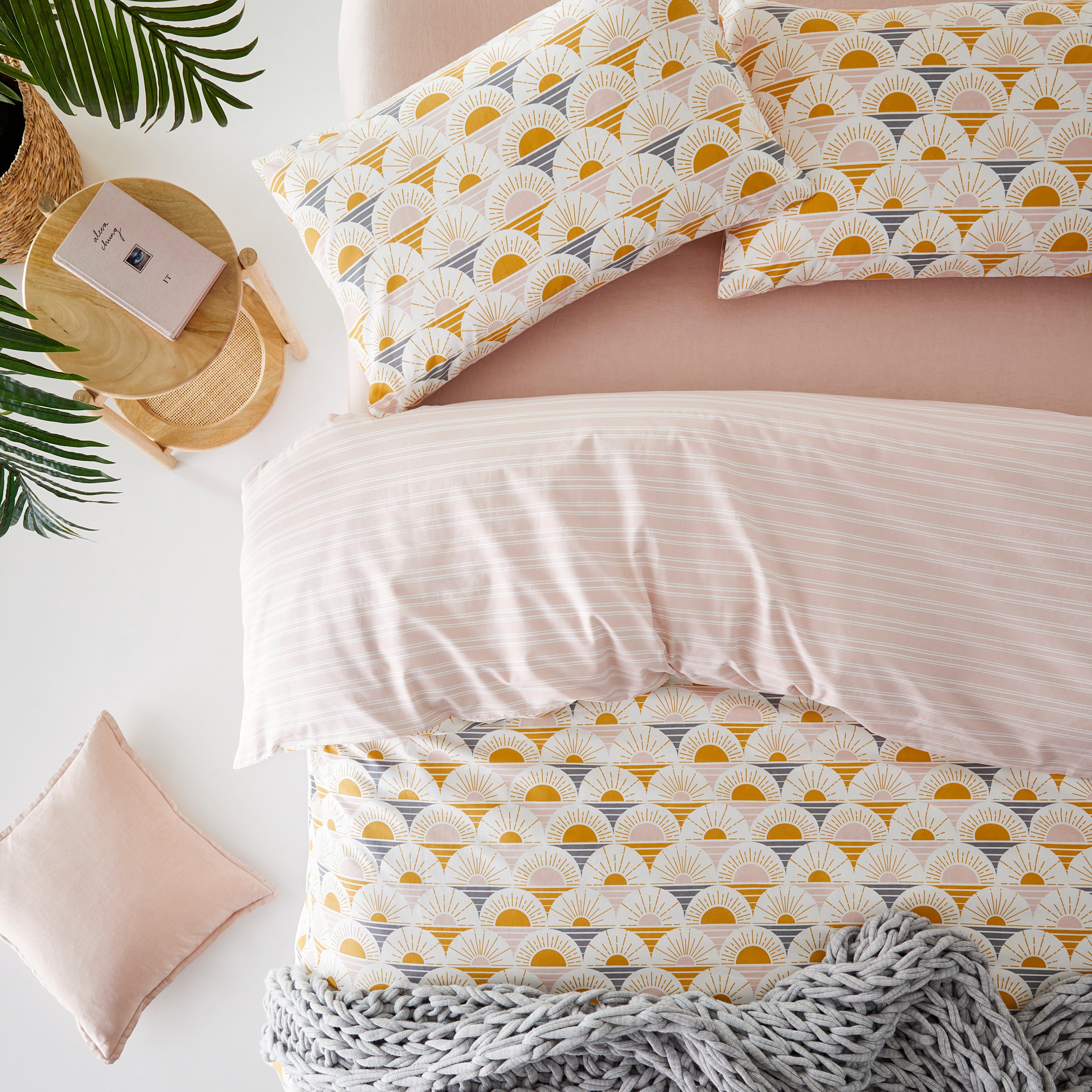 Sunshine Mustard Quilt Cover Set + Separates Adairs
