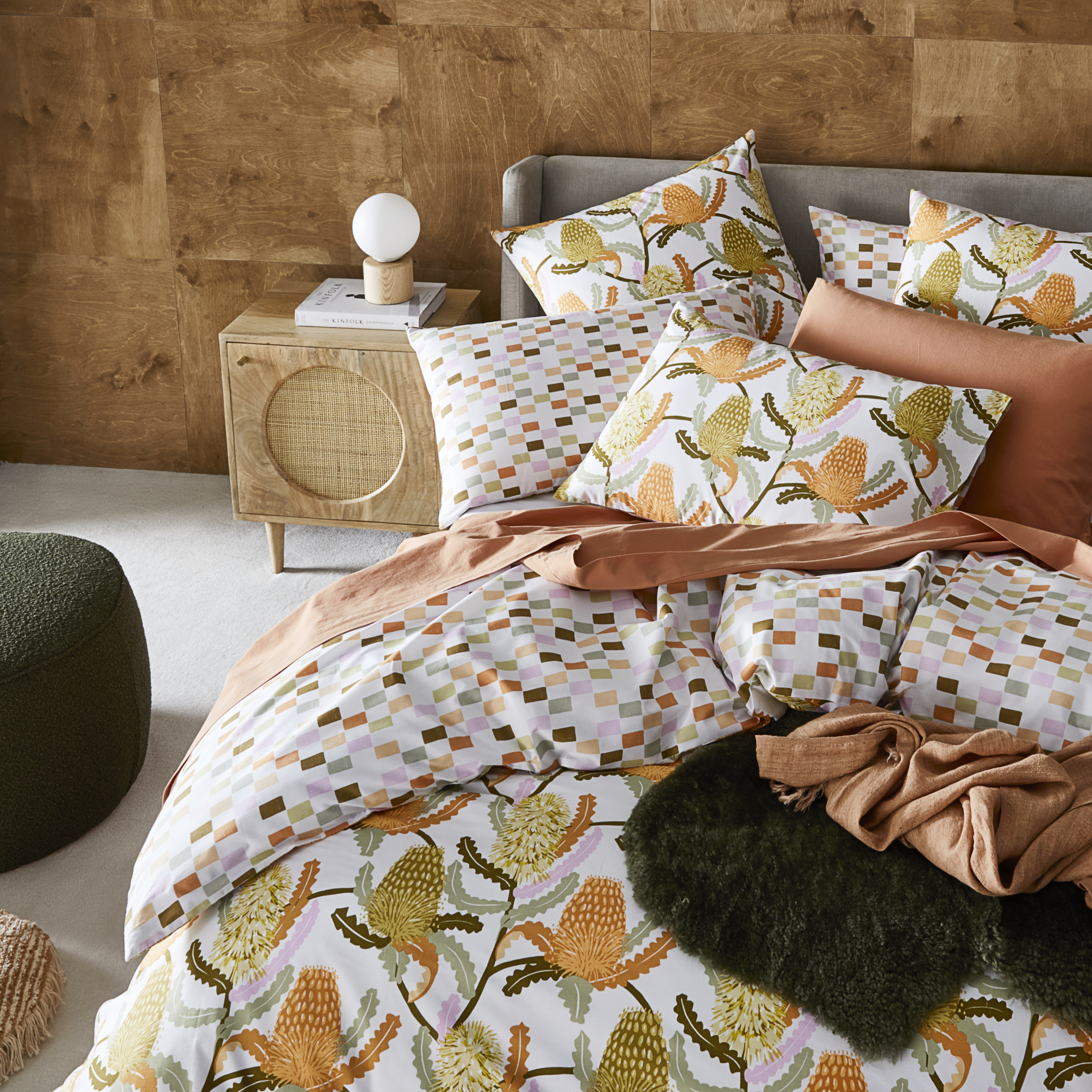 Banksia Multi Bloom Quilt Cover Set + Separates Adairs