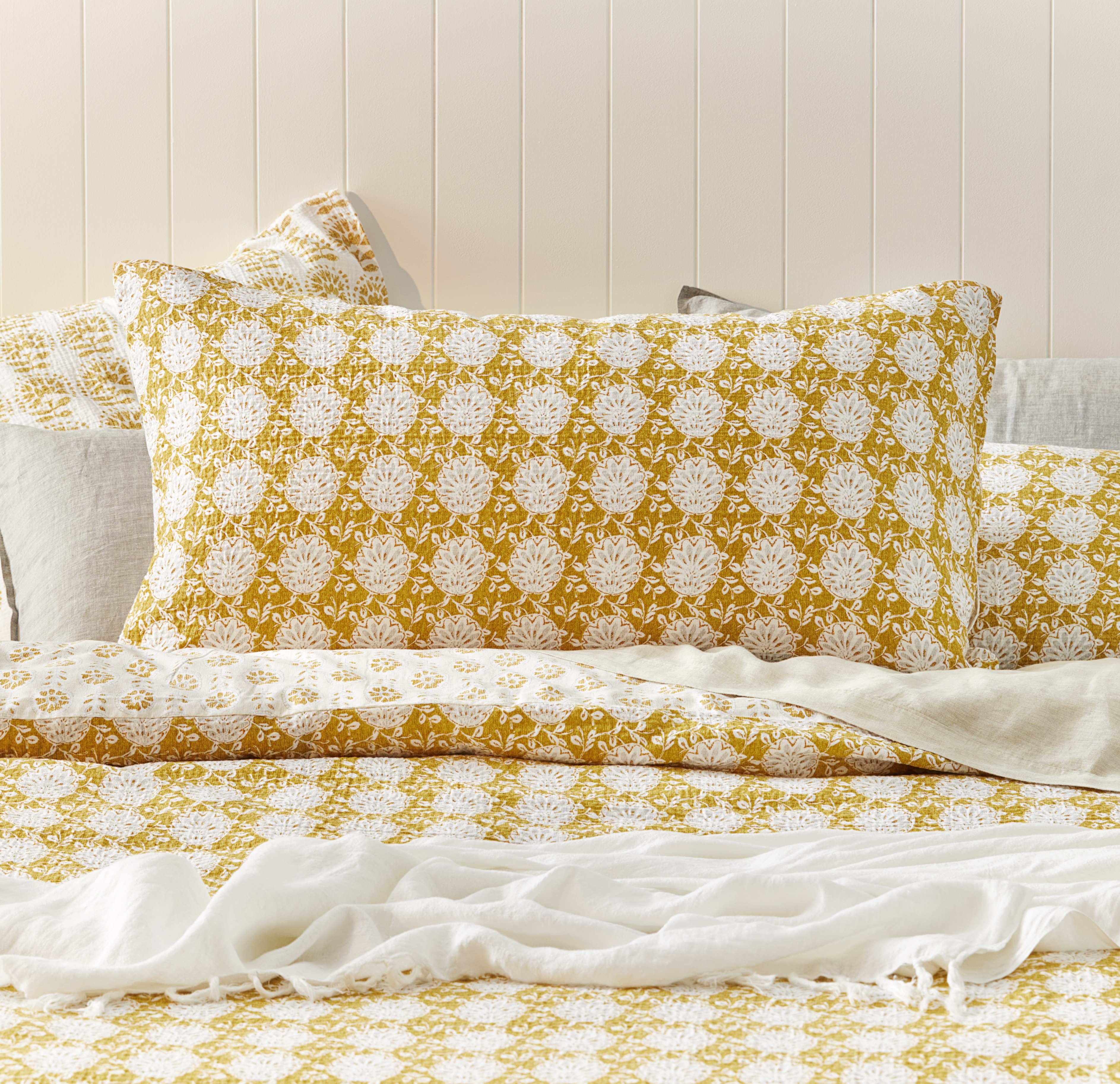 Ishani Mustard Quilt Cover Separates Adairs