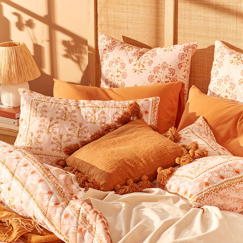 Sun-Kissed Clay Quilted Quilt Cover Separates