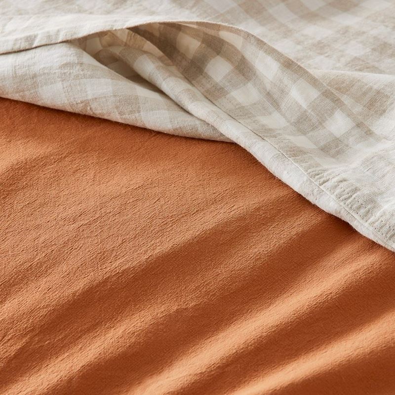 Stonewashed Cotton Ginger Quilt Cover Separates