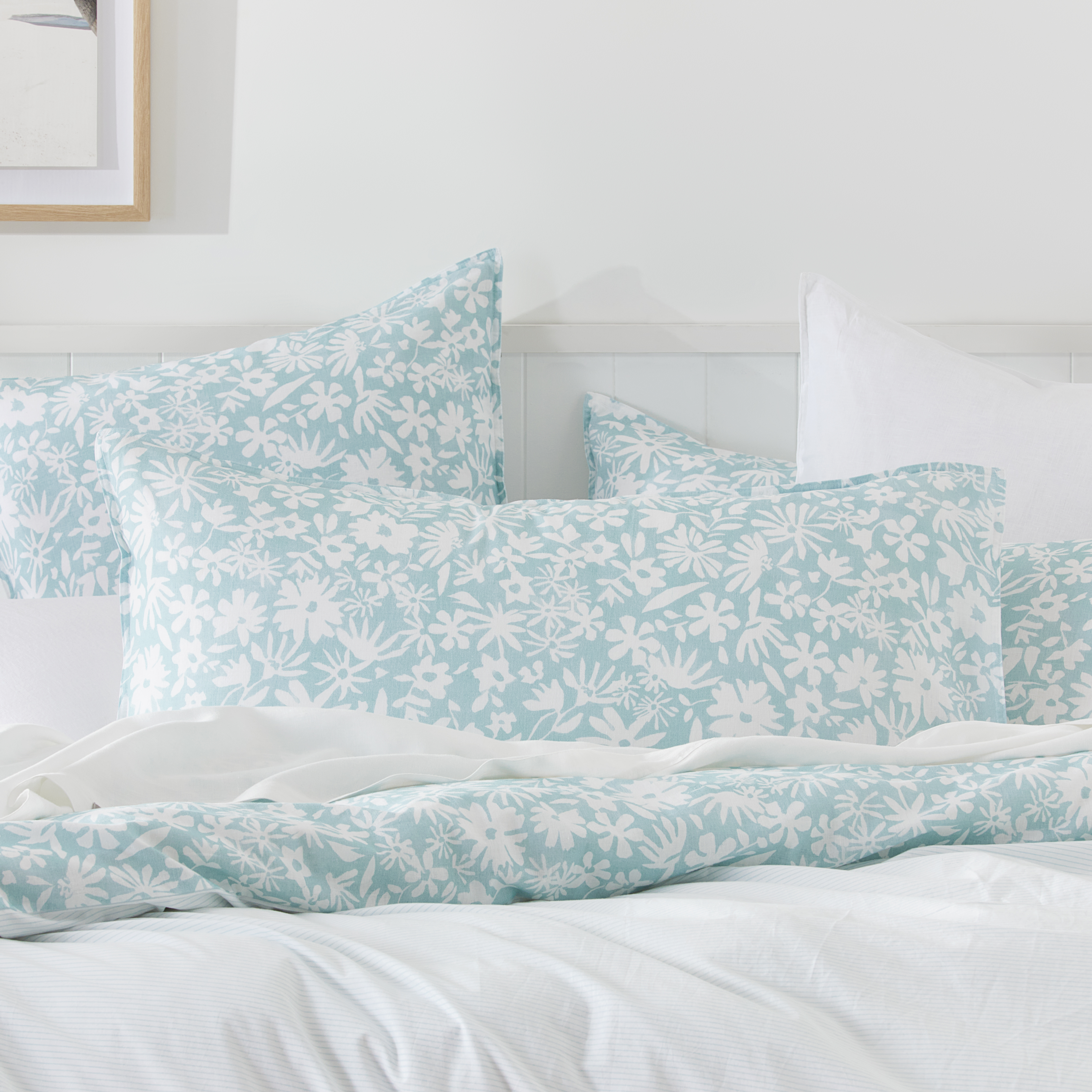 Daisy Sky Soft Blue Quilt Cover Set + Separates Adairs