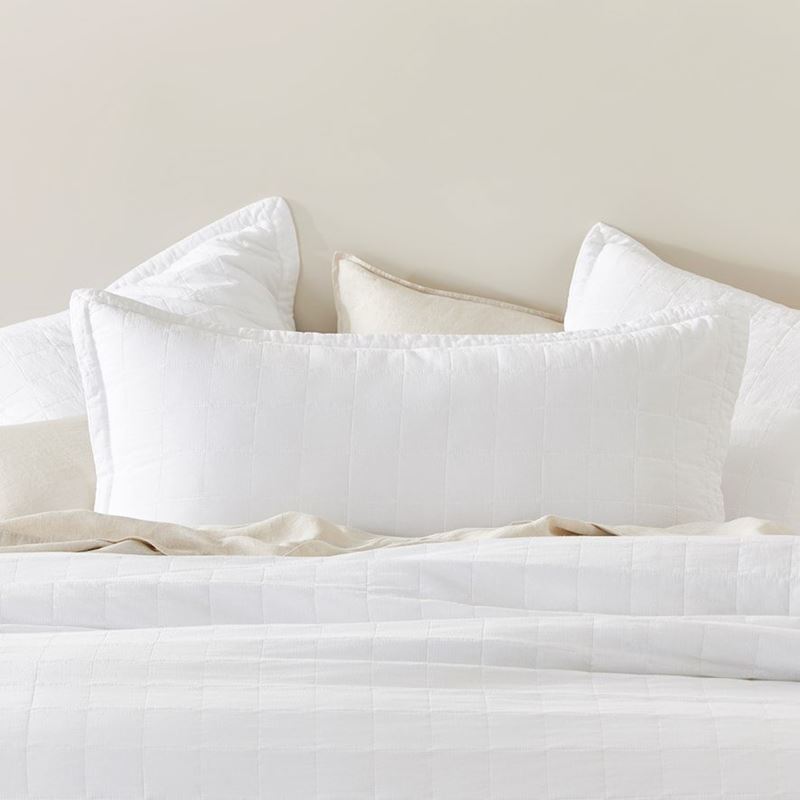 Mosman White Quilted Quilt Cover Separates