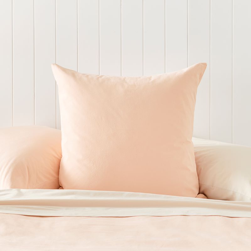 Stonewashed Cotton Bedlinen Pale Peach Quilt Cover Bedroom Adairs