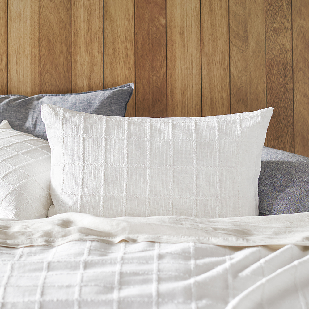 Greenwich Check Off White Pillowcases Adairs
