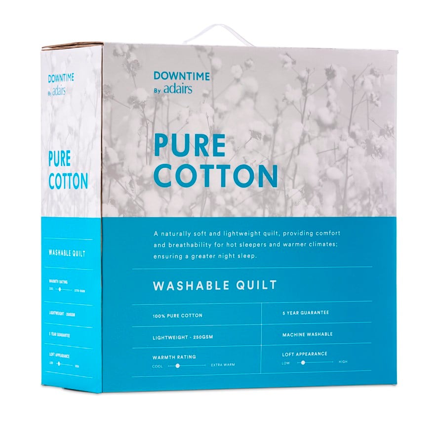 Pure Cotton Washable Quilt Adairs
