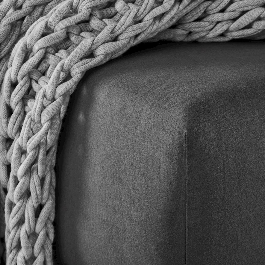 Flannelette Charcoal Sheet Separates Adairs