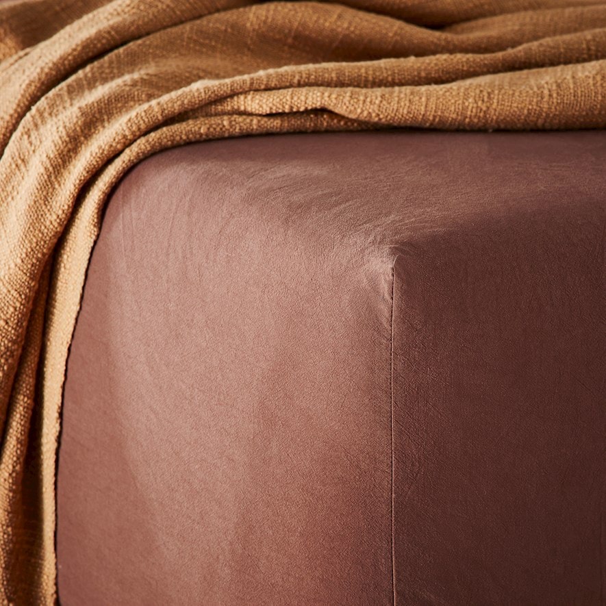 Stonewashed Cotton Mahogany Sheet Separates Adairs stonewashed-cotton-mahogany-sheet-separates-adairs