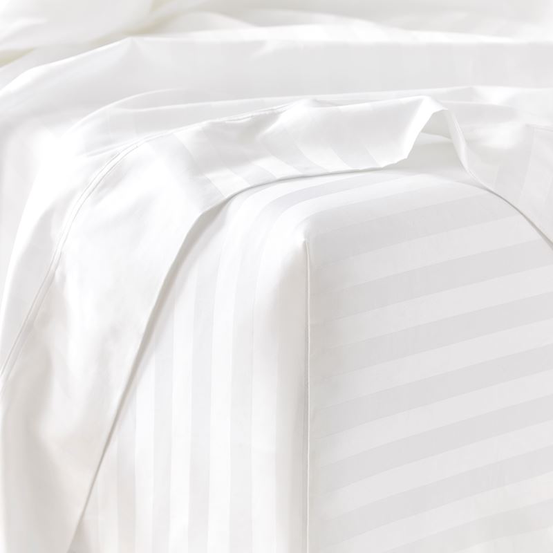 Luxury Collection White Stripe Sheet Set