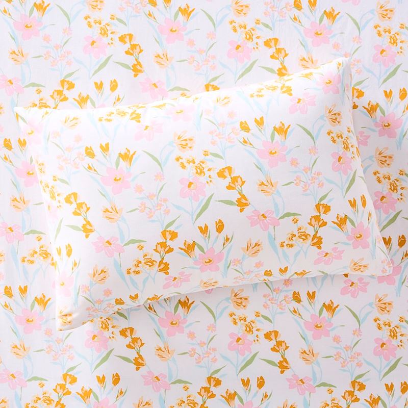 Perfect Cotton Printed Percale Summer Floral Sheet Set | Bedroom | Adairs