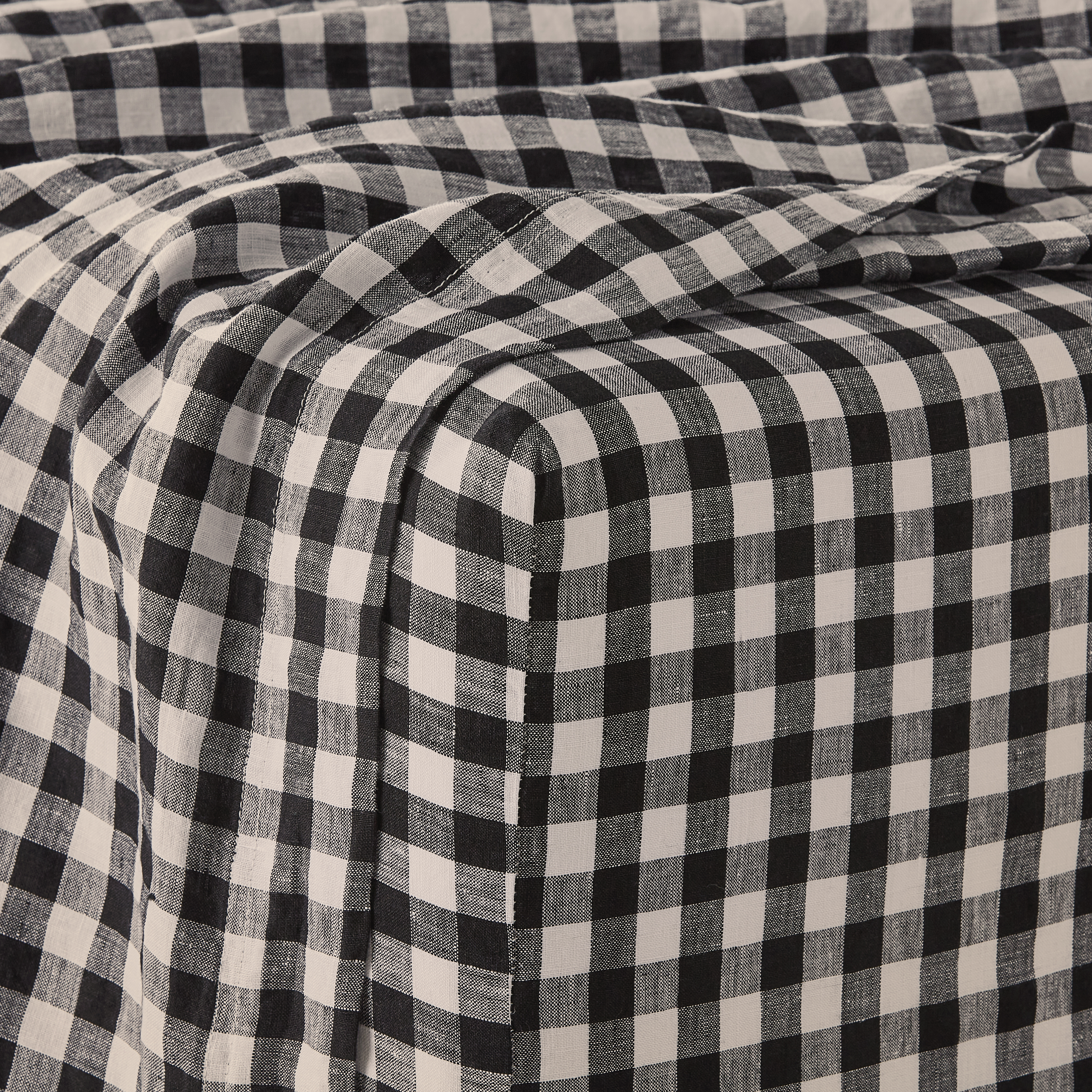 Vintage Washed Onyx Check Sheet Separates + Pillowcases Adairs