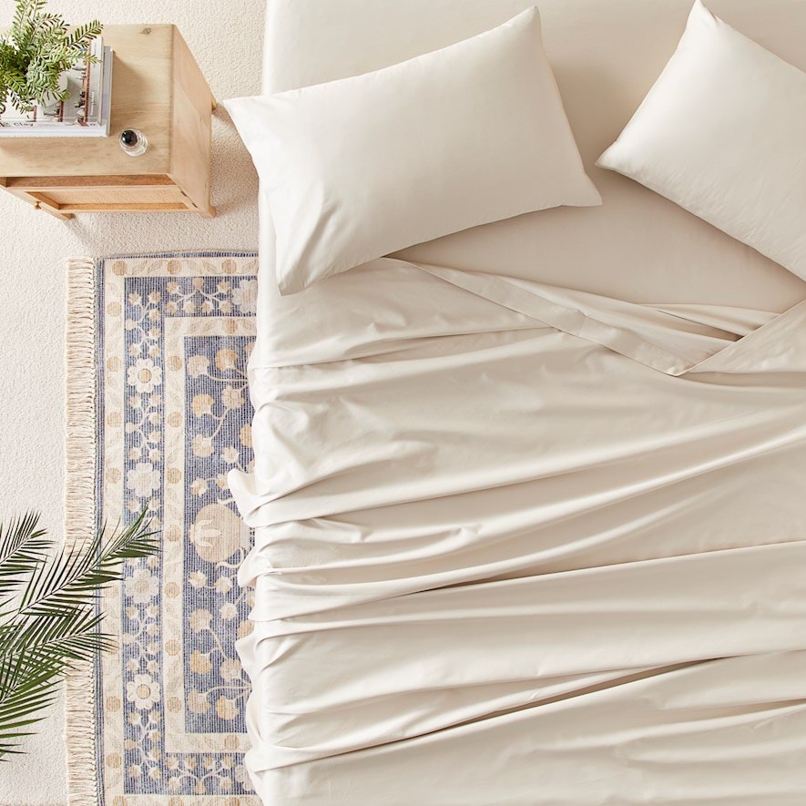 Home Sheets 600tc 600TC Bamboo Cotton Natural Sheet Set | Adairs