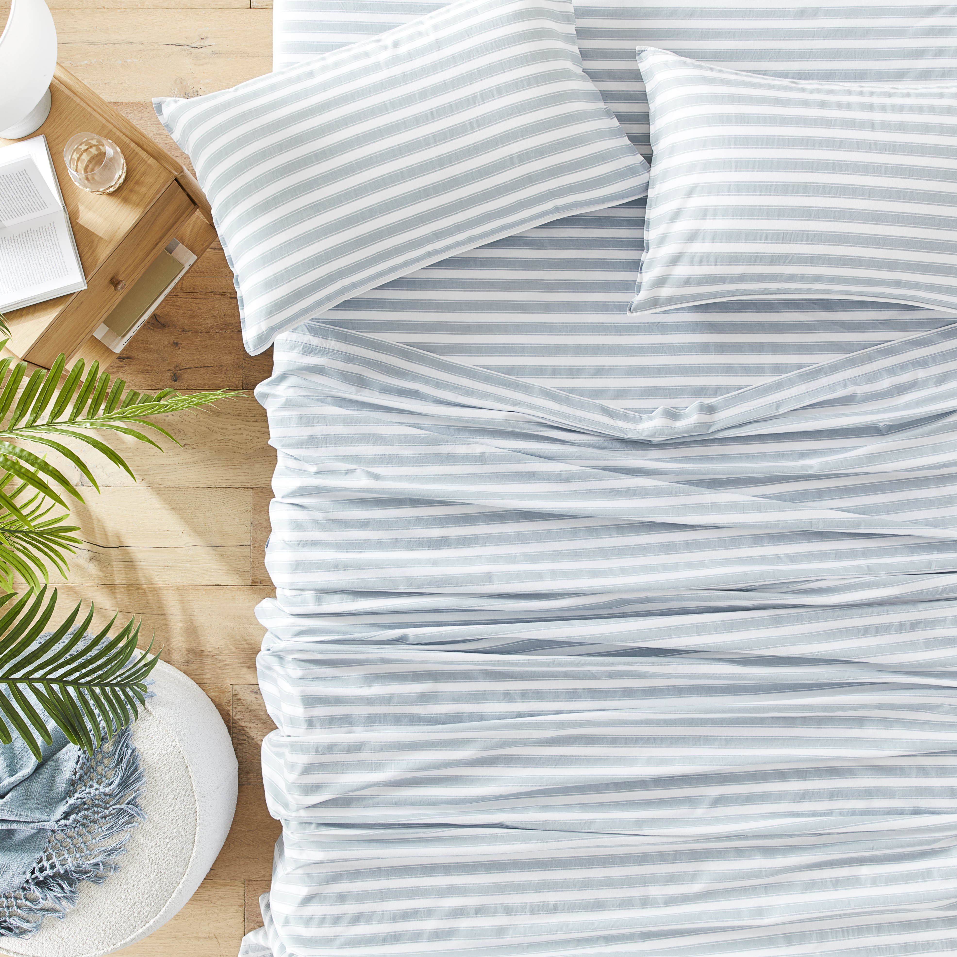 Stonewashed Cotton Provincial Stripe 