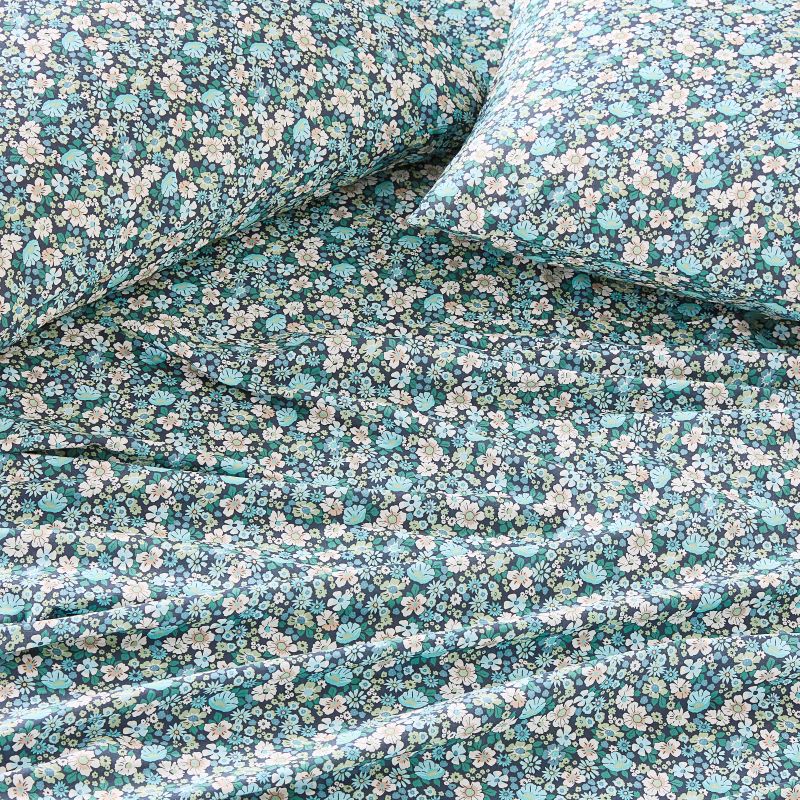 Aqua Indulgence Linen Flatsheet Set