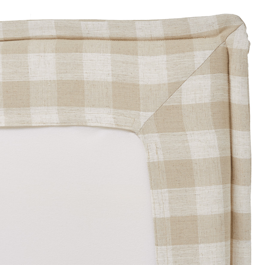 Stockholm Natural Check Bedhead Slip Cover Adairs