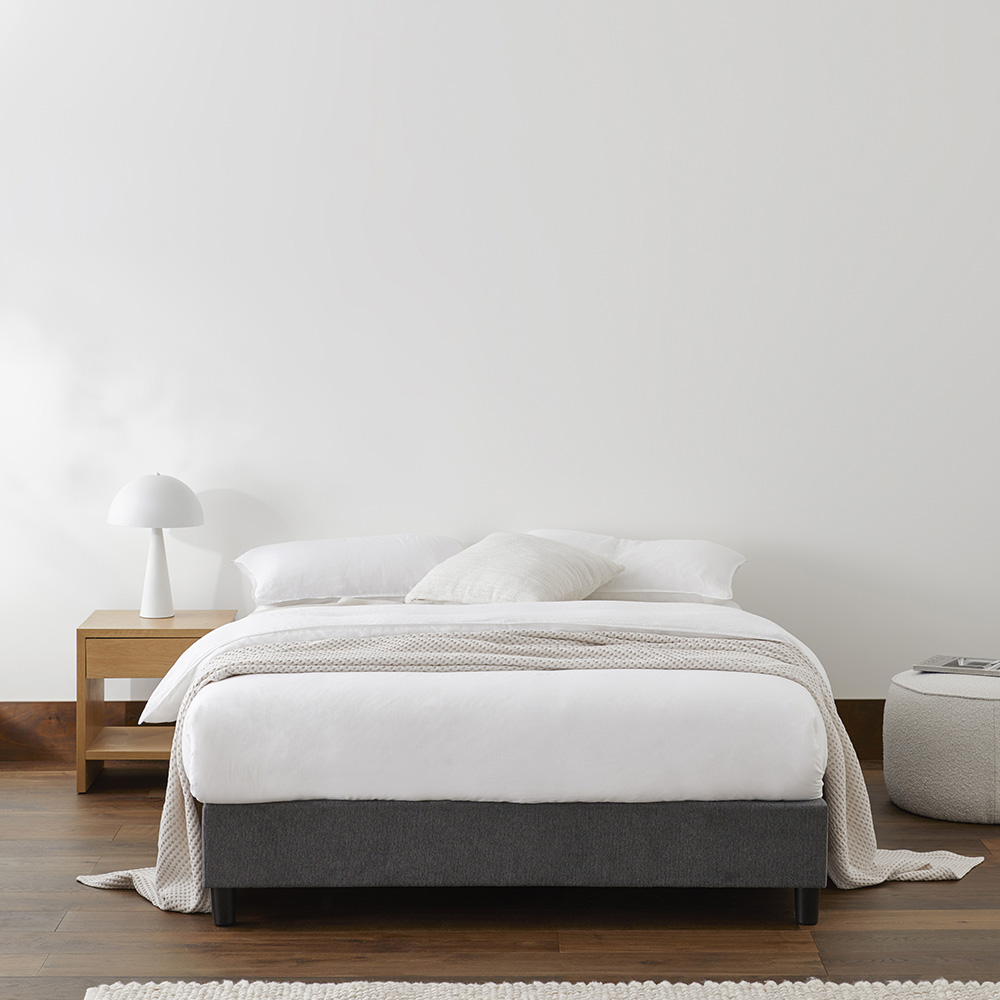 Stellar Castle Charcoal Bed Base Adairs