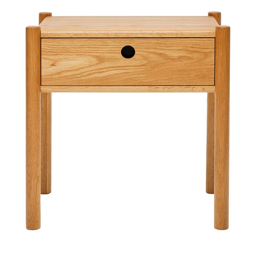 Mackay Oak Bedside Table Adairs