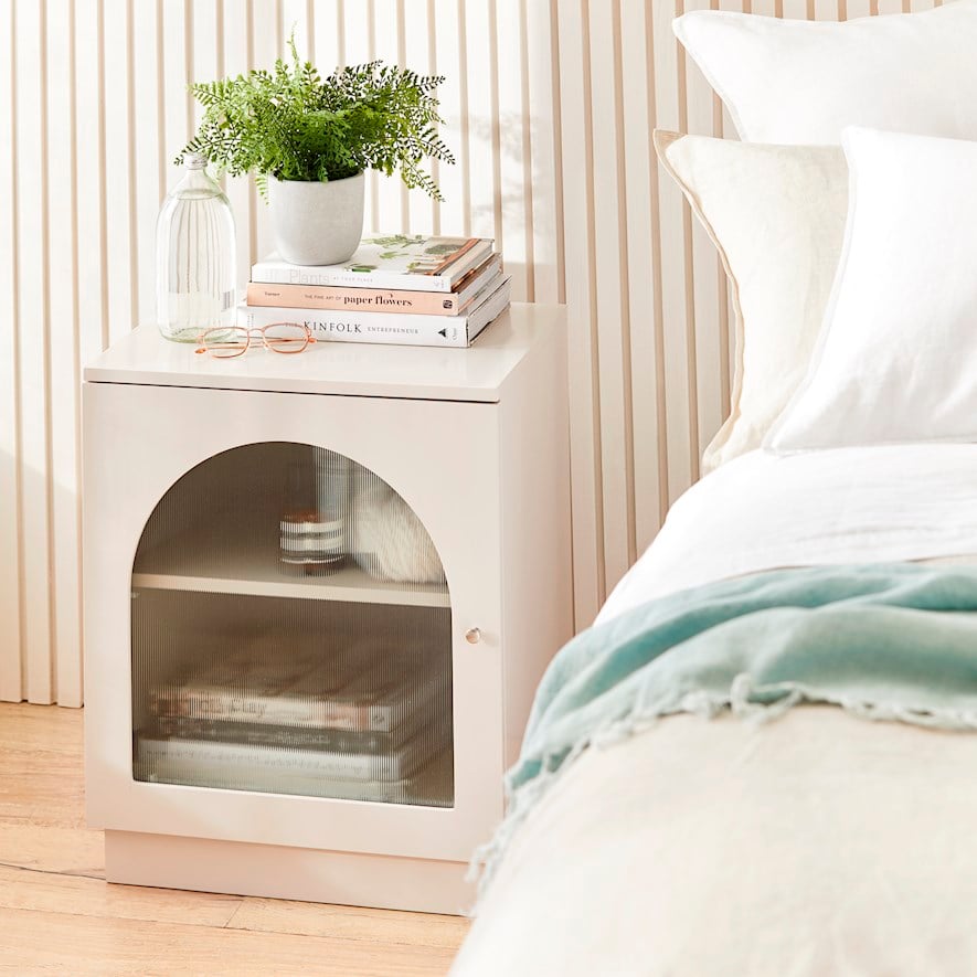 Bronte Fawn Bedside Table Adairs