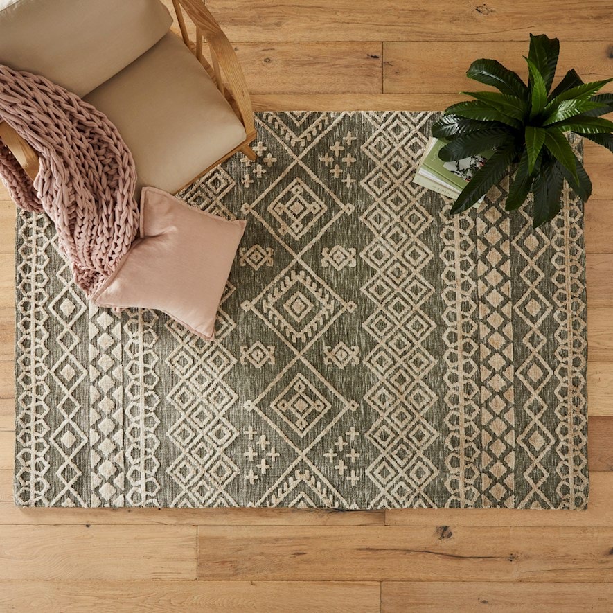 Ohio Aztec Fern Marle Rug Adairs