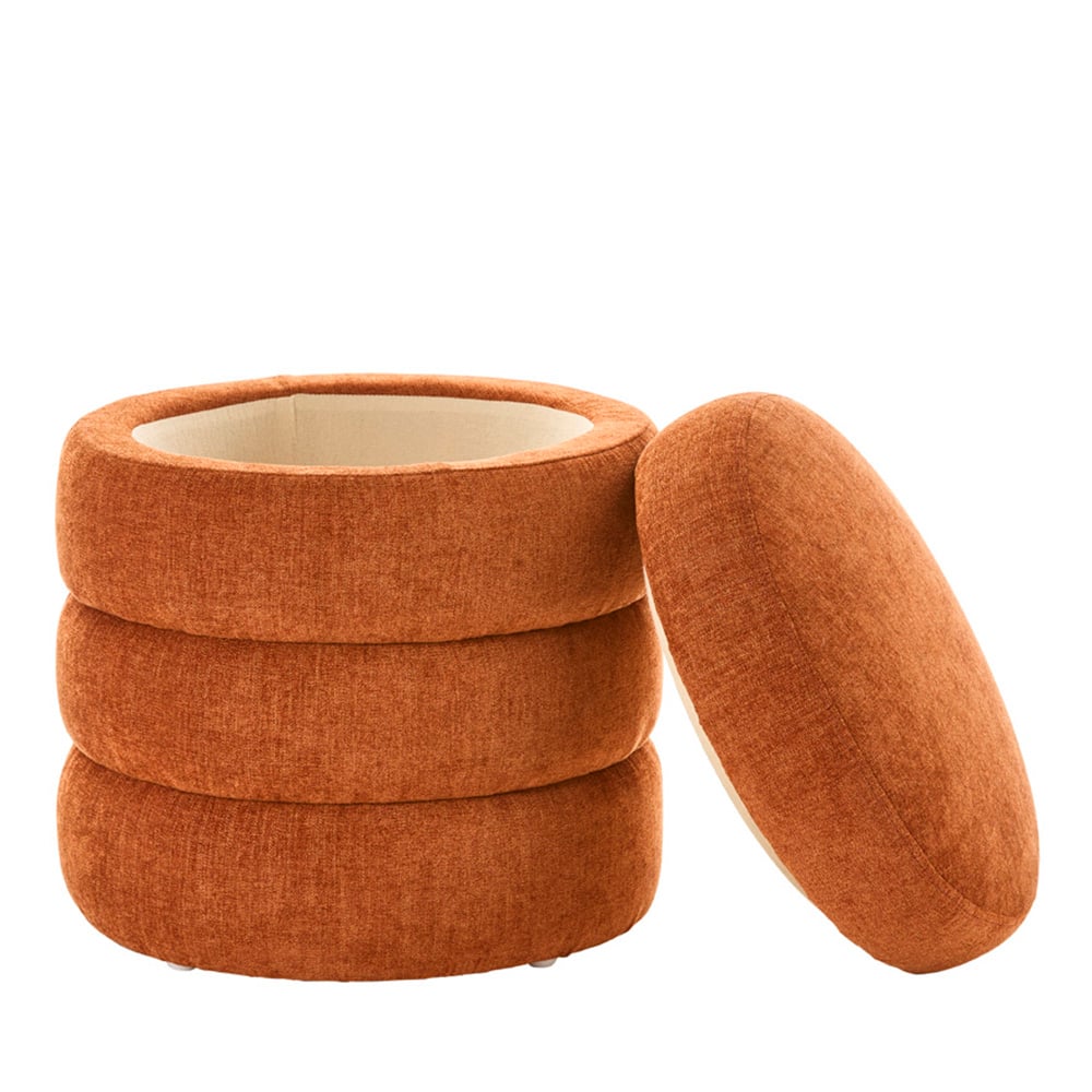 Memphis Rust Storage Ottoman | Adairs
