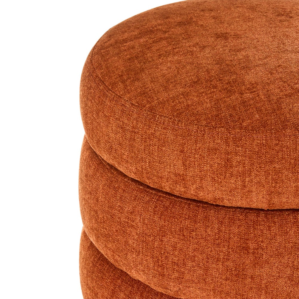 Memphis Rust Storage Ottoman | Adairs