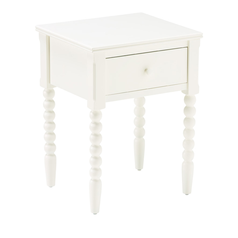 Margate Ivory Bedside Table Adairs