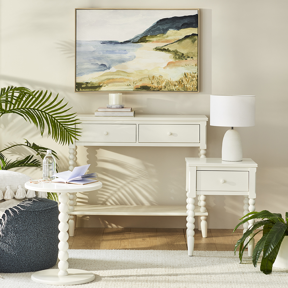 Margate Ivory Side Table Adairs