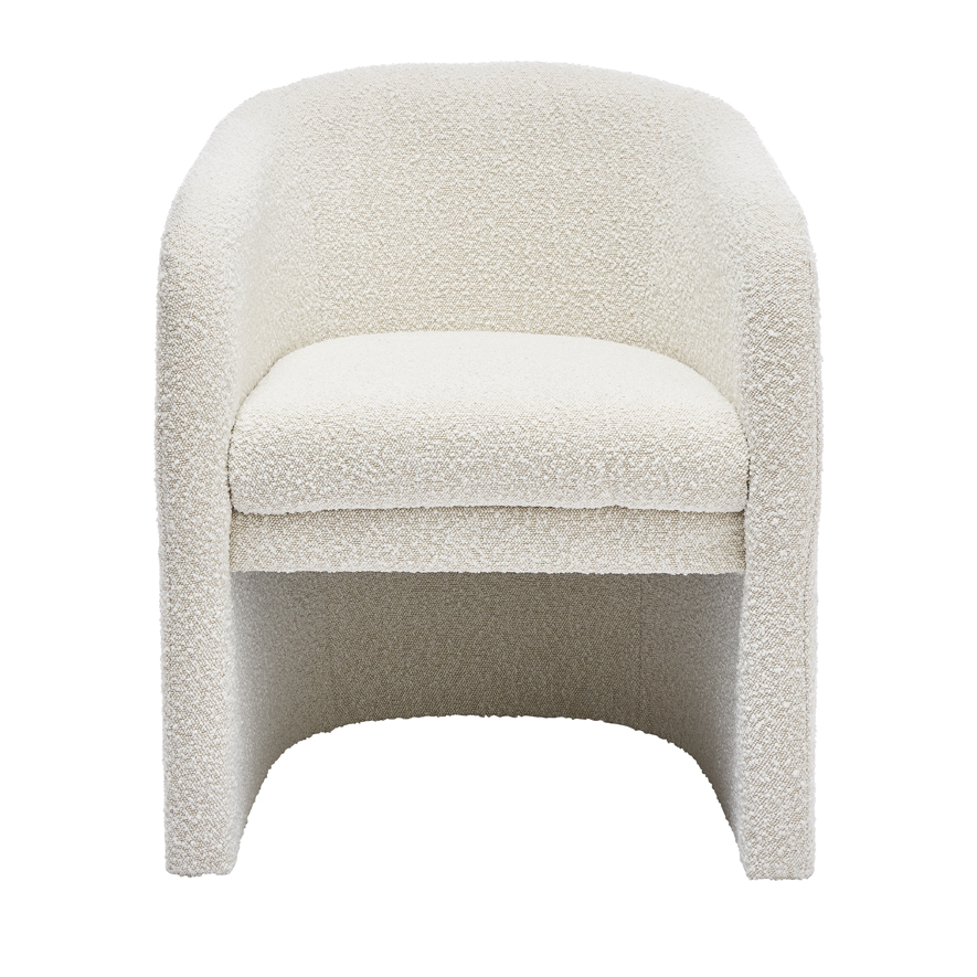 Memphis Cream Boucle Chair Adairs