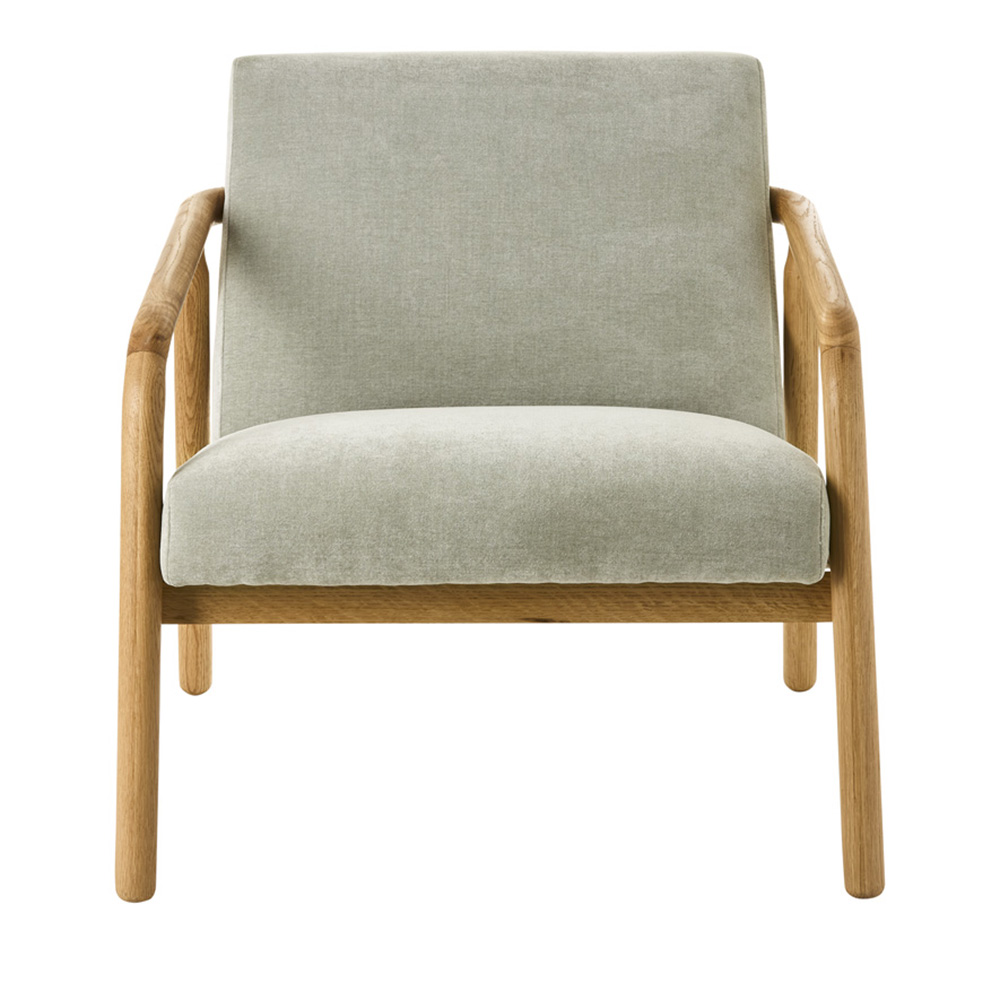 Mackay Oak & Mineral Lounge Chair Adairs