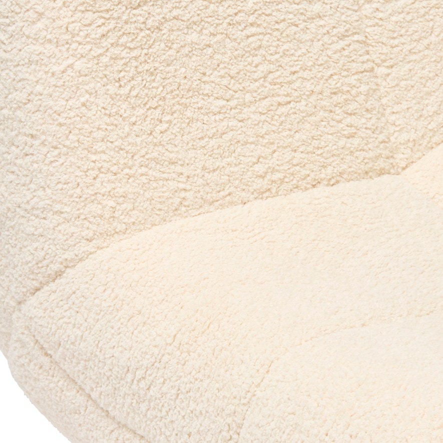 Glebe Ivory Sherpa Lounge Chair Adairs