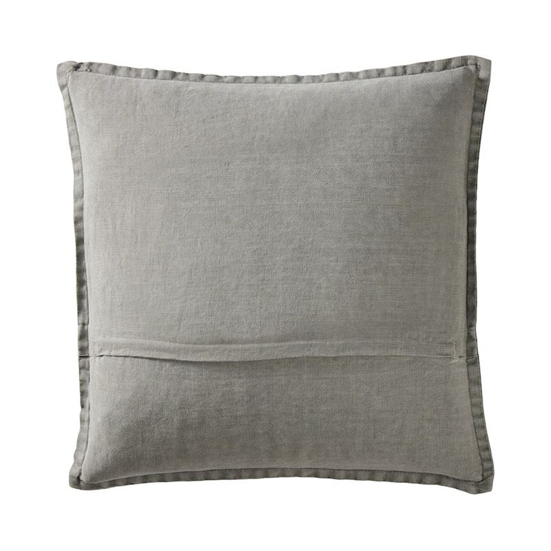 Belgian Mid Grey Vintage Washed Linen Cushion