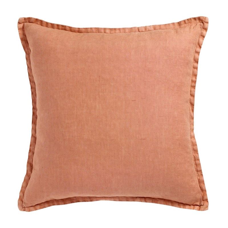 Belgian Desert Sand Vintage Washed Linen Cushion