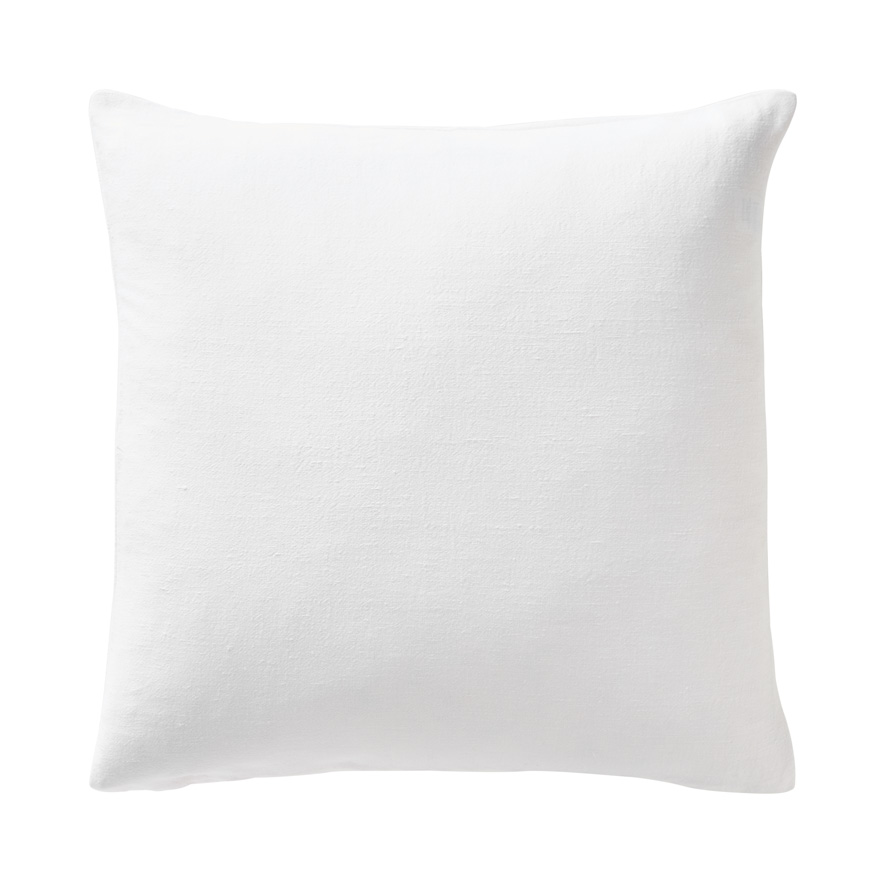 Iris White Linen Cotton Cushion | Homewares | Adairs