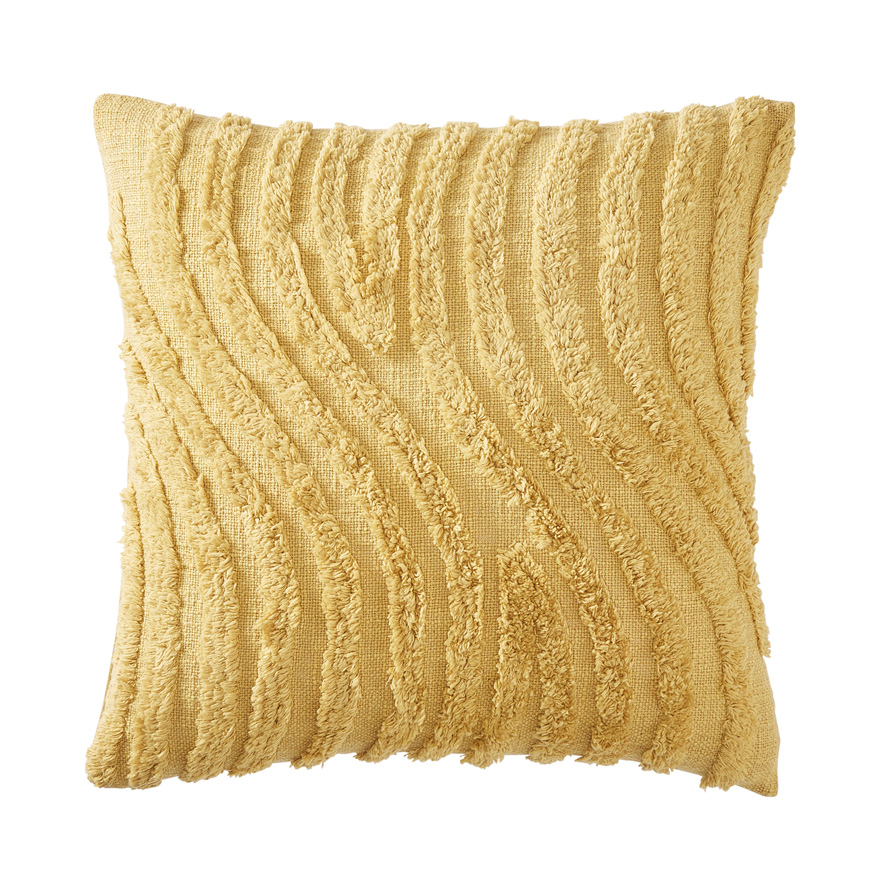 Denver Mustard Tufted Cushion Outlet Homewares Adairs