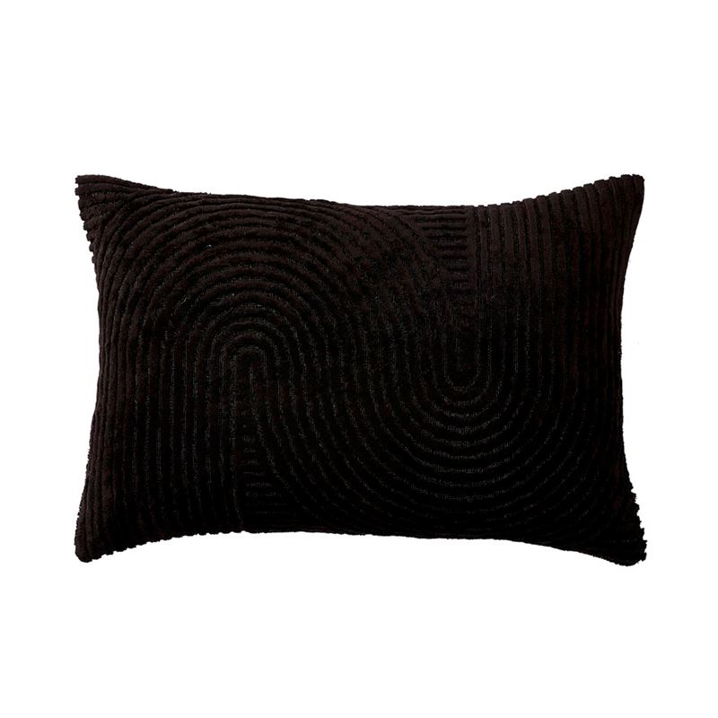 Loreto Black Velvet Cushion