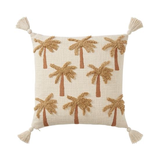 Palm Tufted Tobacco Cushion