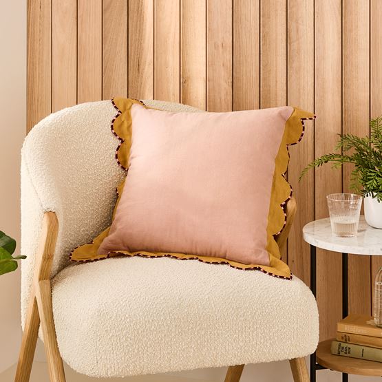 Ari Pink & Mustard Cushion