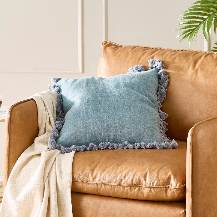 Yuri Blue Cushion Cushions Adairs