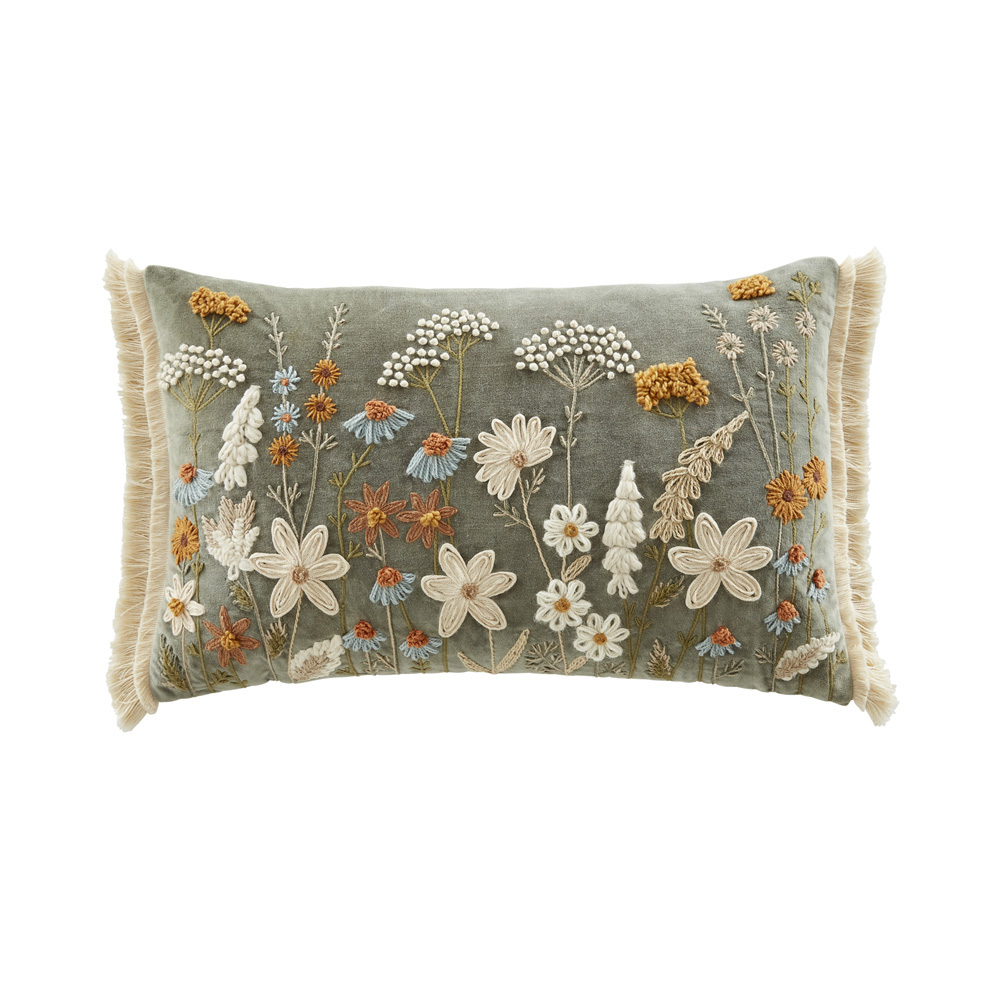 Mirabella Green Floral Cushion Adairs