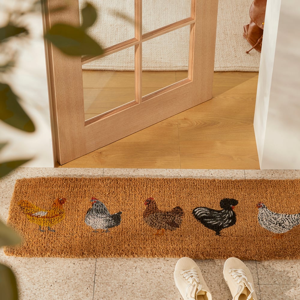 Coir Five Chooks Doormat Adairs