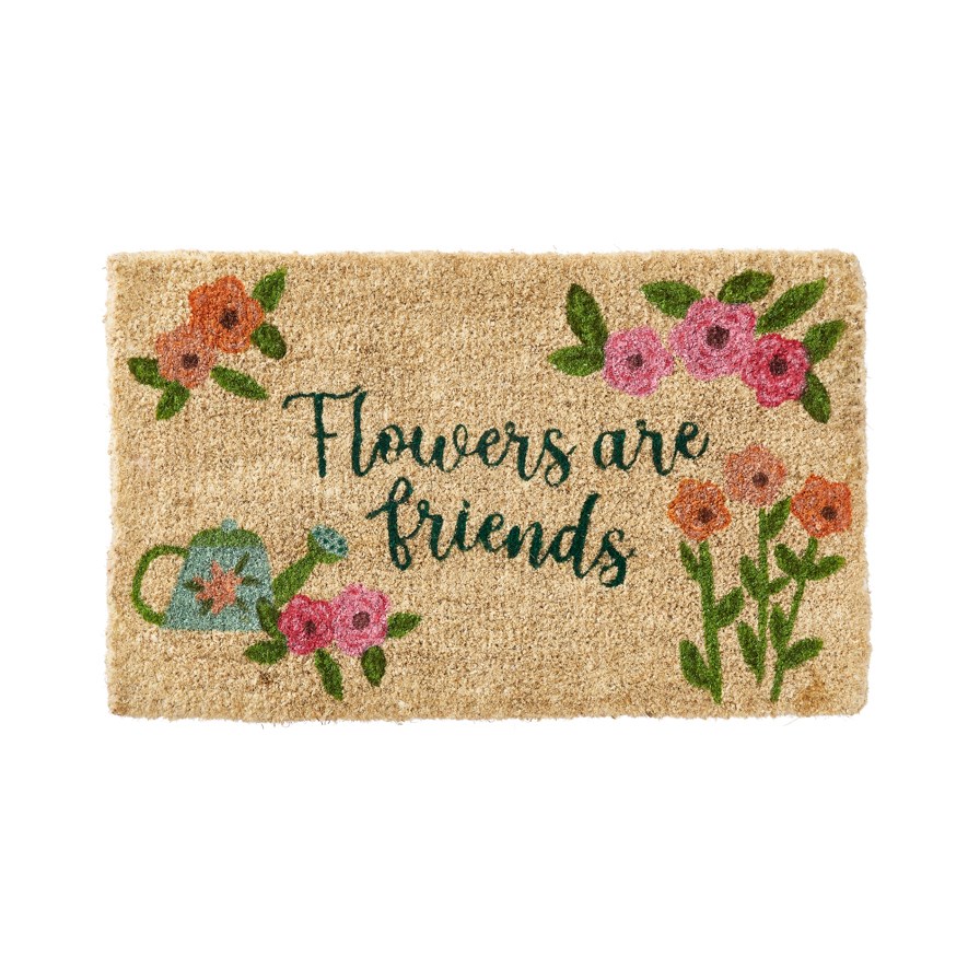 Home Republic Coir Flowers Are Friends Doormat Adairs