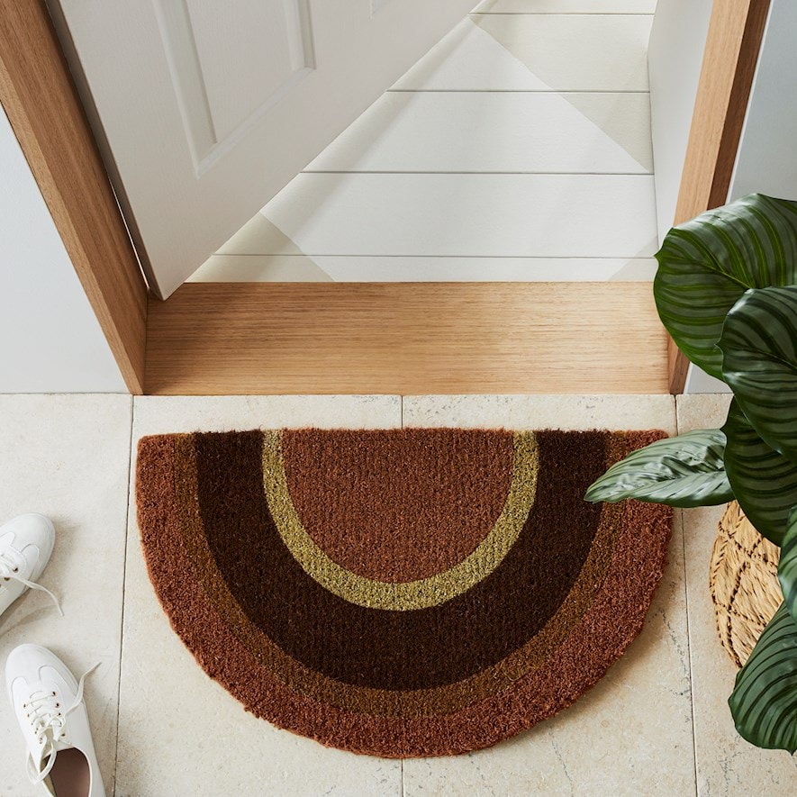 Home Republic Coir Retro Sun Round Doormat Adairs