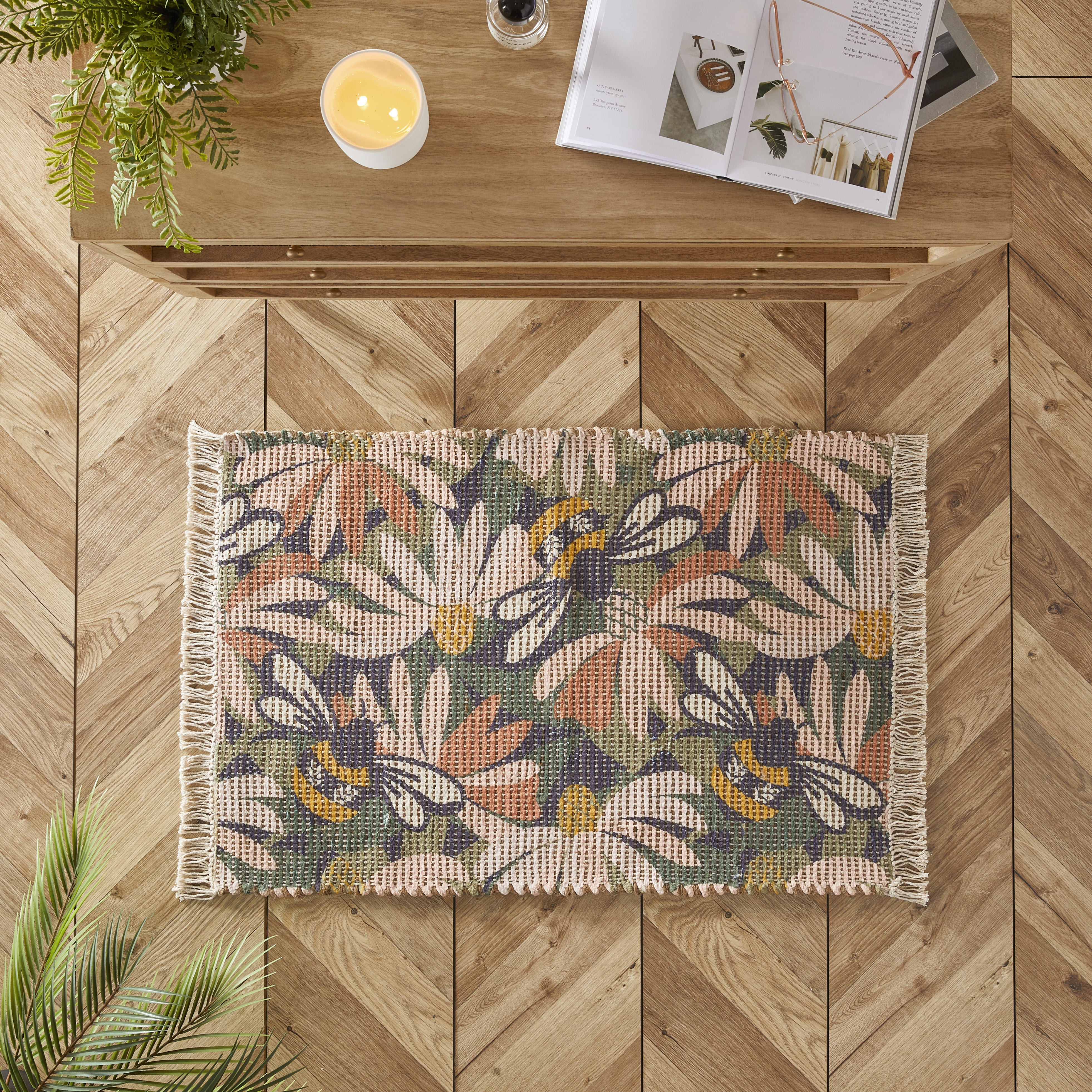 Monte Vintage Palm Indoor Mat