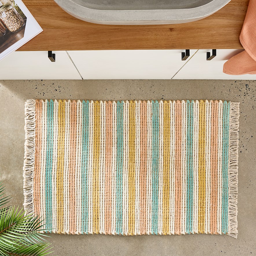 Monte Mica Stripe Indoor Mat Adairs
